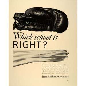  1939 Ad Young & Rubicam Advertising Boxing Ladies Glove 