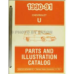   1990 1991 Chevrolet Lumina APV Parts Book Original Chevrolet Books