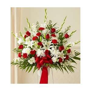 Funeral Flowers by 1800Flowers   Heartfelt Sympathies Standing 