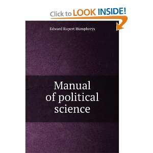   of political science Edward Rupert Humphreys  Books