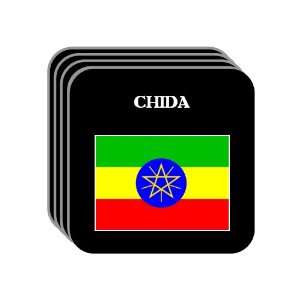  Ethiopia   CHIDA Set of 4 Mini Mousepad Coasters 