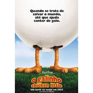  Chicken Little (2005) 27 x 40 Movie Poster Brazilian Style 