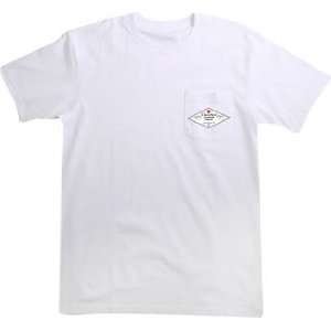  Chocolate Hecox Label Skateboard T Shirt [Large] White 