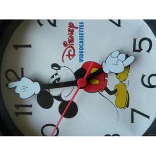 DISNEY Vintage Videocassettes Mickey Mouse Wall Clock Very Cute Clock 