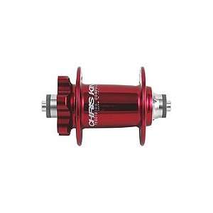Chris King Front ISO Disc Hub, 36 hole Red