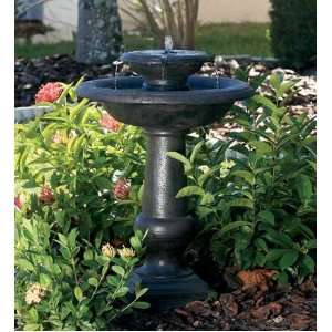  2 Tiered Solar Powered Chatsworth Fountain Patio, Lawn 