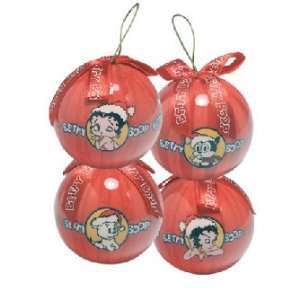   Boop Set of 4 Decoupage Christmas Ornaments *SALE*