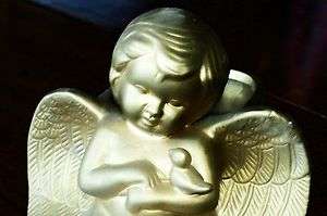 Vintage Cherub CHILD ANGEL FIGURAL PLANTER Cupid   Ceramic  