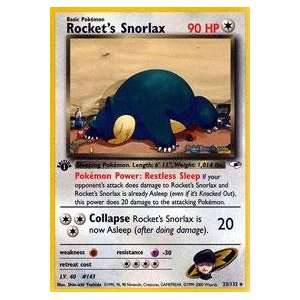  Pokemon   Rockets Snorlax (33)   Gym Heroes Toys & Games