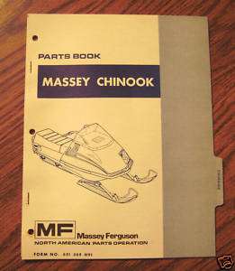 Massey Ferguson Chinook Snowmobile Parts Catalog manual  