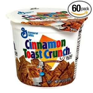 General Mills Cinnamon Toast Crunch Cereal, 2 Ounce Cups (Pack of 60 