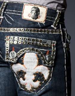 Laguna Beach Jeans Embroidered MAGNUM   WHITE 2G Crystals **SAMPLE 
