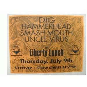  Dig Hammerhead Smash Mouth Uncle Virus Handbill Poster 
