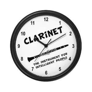  Clarinet Genius Funny Wall Clock by  Everything 
