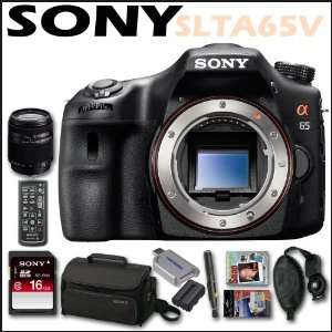  Sony DSLR SLTA65V 24.3MP Digital SLR Camera Body + Sony 16 