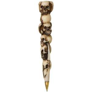 Classic Decorative Gothic Skull Sculpture Art Gift Pen 