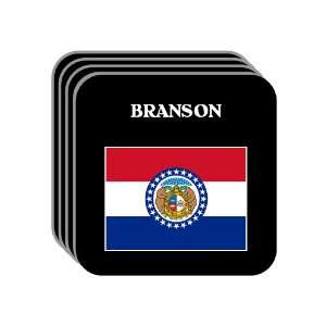 US State Flag   BRANSON, Missouri (MO) Set of 4 Mini Mousepad Coasters