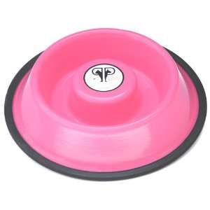 Platinum Pets Slow Eating 32oz Dog Bowl in Bubblegum Pink:  