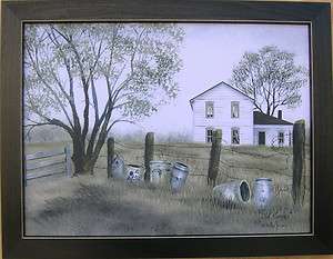 Billy Jacobs Old Crocks Primitive Country 12x16 framed Country Picture 