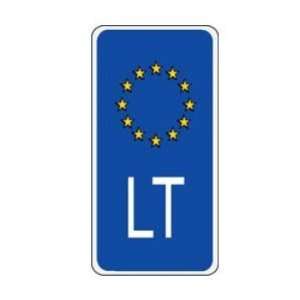  Lithuania Euroband Sidebar Decal   Bumper Sticker 