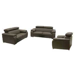   Pc Sofa, Loveseat, Chair Brown Click Clack Headrests: Home & Kitchen