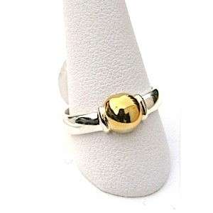 Cape Cod 14k and 925 Sterling Silver Single Ball Ring  
