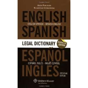   Spanish/English Legal Dictionary [Paperback] Steven M. Kaplan Books
