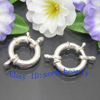 S925 Silver Spring Ring Jewelry Clasp finding 20mm  