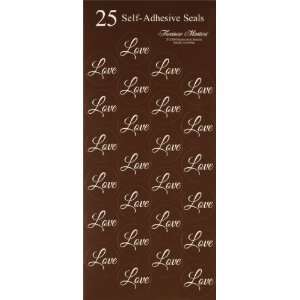   9882095 Brown and Cream Love Seals   Pack of 25 Patio, Lawn & Garden