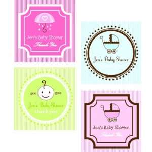  Square Baby Shower Labels & Tags: Home & Kitchen