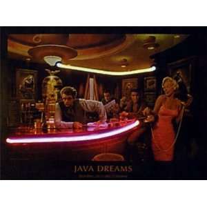  Java Dreams (Yellow/Pink Neon) (23h x 33w x 3d)