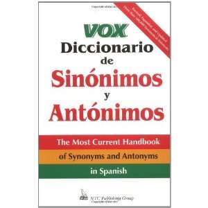  Vox Diccionario De Sinonimos Y Antonimos [Paperback] Vox 