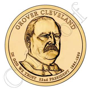 2012 P&D BU Grover Cleveland 1st Term Dollar Coin Set (Pre Sale 