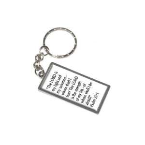  Lord is My Light Psalm 27   New Keychain Ring Automotive
