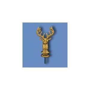  Metal Elks Head with Special Ferrule, Gold Sports 