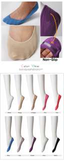 Non Silp No Show Shoe Liner Footie Color Cotton Socks  