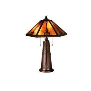  25H Grenway Amber Mica Table Lamp: Home Improvement
