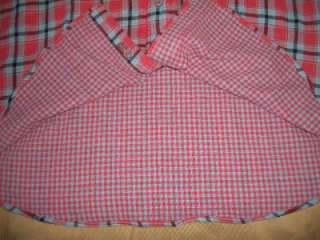 Daniel Cremieux Classics size XL blue & cherry cotton plaid shirt NWT 