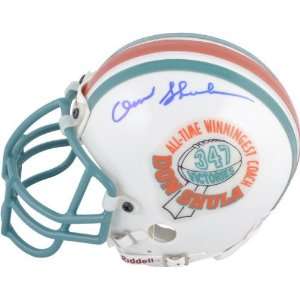 Don Shula Miami Dolphins Autographed 347 Victories Decal Riddell Mini 