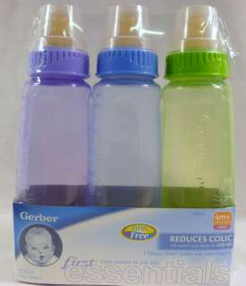   First Essentials Baby Bottle Reduces Colic 3pack 015000764319  