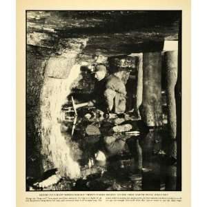  1931 Print Mining Coal Anthracite Miner Bed Seam Rock Mine 