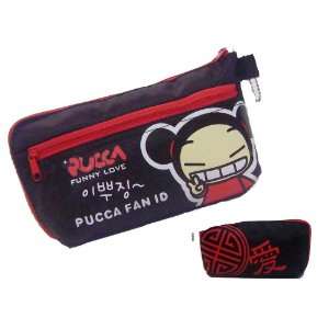    Pucca Funny Love Pencil Case/ Cosmetic Bag Black: Office Products