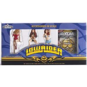   : Lowrider Girls Accessories in scale 1:18 scale 3 pack: Toys & Games
