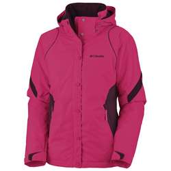 New Womens COLUMBIA Pink Downhill Diva Jacket Coat Medium M  