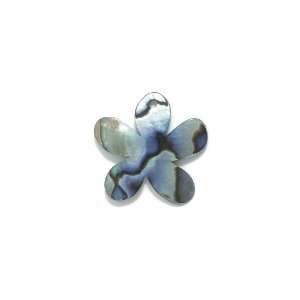Shipwreck Beads Abalone 5 Petal Flower Pendant, 28 mm Average