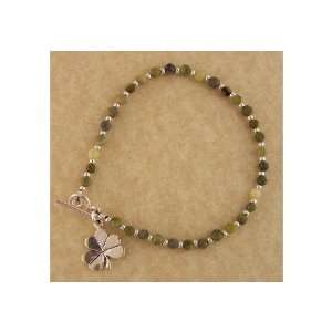  Toggle Bracelet with Connemara Marble Beads Jewelry