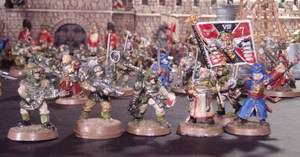 Warhammer 40K Imperial Guard HQ Command With Cadian Shock Troops 