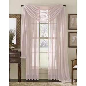  84 Long Sheer Curtain Panel   Lilac: Home & Kitchen