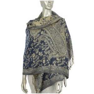  Metallic Big Paisley Shawl 