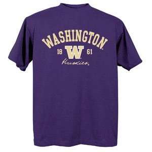   Huskies UW NCAA Purple Short Sleeve T Shirt Xlarge